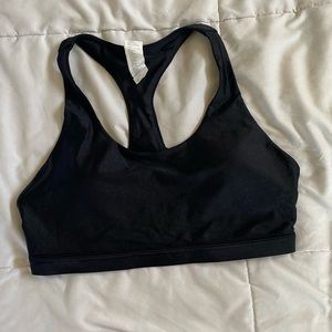 Cute black fabletics sports bra